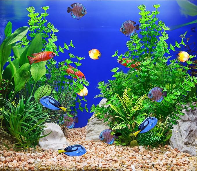 2 Pack Aquarium Decor Plastic Plants Extra Large Artificial Fish Tank Plants - Image 4