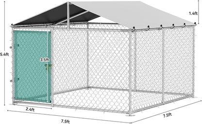 YITAHOME 7.5'x7.5' Outdoor Dog Kennel - Image 2
