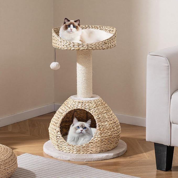 Tangkula Modern Cat Tree, Small Cat Tower - Image 2