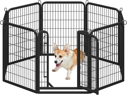 Yaheetech Dog Playpen Outdoor, 32 inch 8 Panels Dog Pen Indoor Heavy Duty Puppy by Unknown