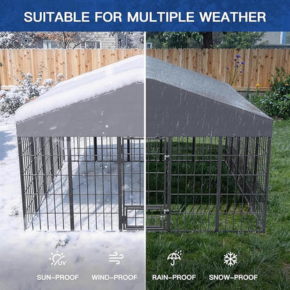 10X10X6.25 FT Large Outdoor Dog Kennel, Dogs Run Enclosure - Image 5
