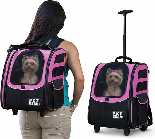 Pet Gear I-GO2 Traveler Roller Backpack, Travel Carrier, Car Seat by PetGear