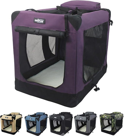 EliteField 3-Door Folding Soft Dog Crate by EliteField