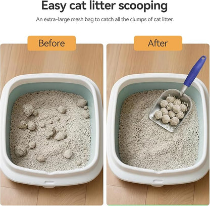 Cat Litter Scoop, Large Long Handle Kitty Metal Scooper, Heavy Duty Aluminum - Image 4