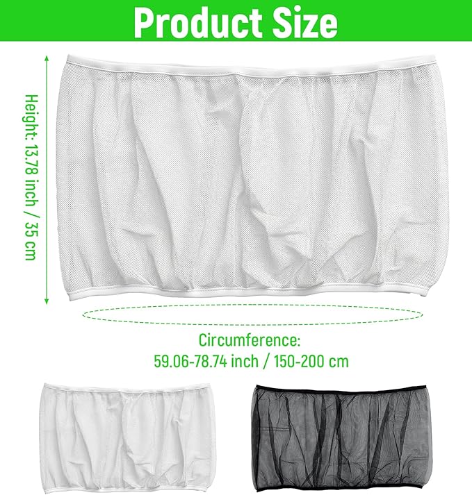 2 Pcs Bird Cage Seed Catcher, Bird Cage Net Cover Seed Catcher Guard Nylon Net - Image 2