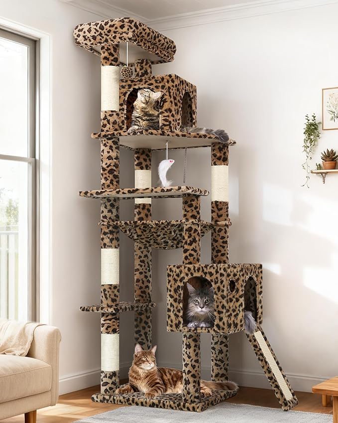 Globlazer Heavy Duty Cat Tree Tower, 70inch Sturdy Cat Tree by Globlazer