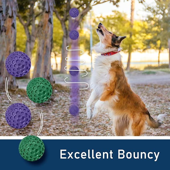 2 Pack Indestructible Squeaky Dog Balls - Image 6