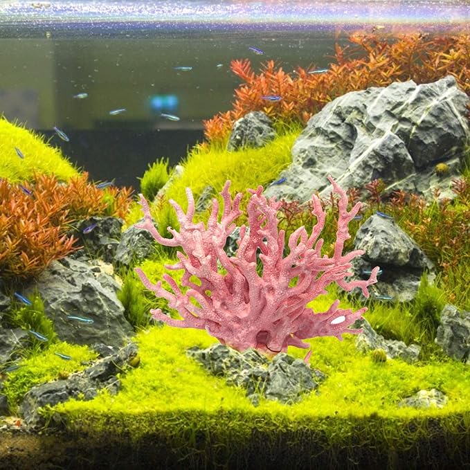 Besimple Artificial Aquarium Coral Ornament Plastic Fish Tank Plants Decoration - Image 6