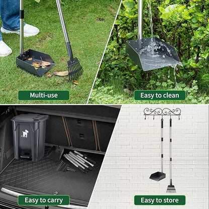 Dog Pooper Scooper, Dog Poop Trash Can Set - Image 3