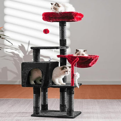Heybly Cat Tree with Toy, Cat Tower condo - Image 2