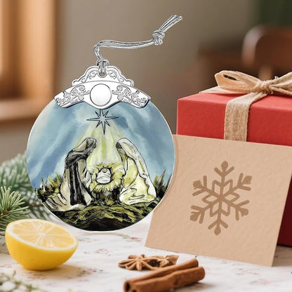 Stained Glass Nativity Ornament, Religious Christmas Ornaments, Christmas - Image 6
