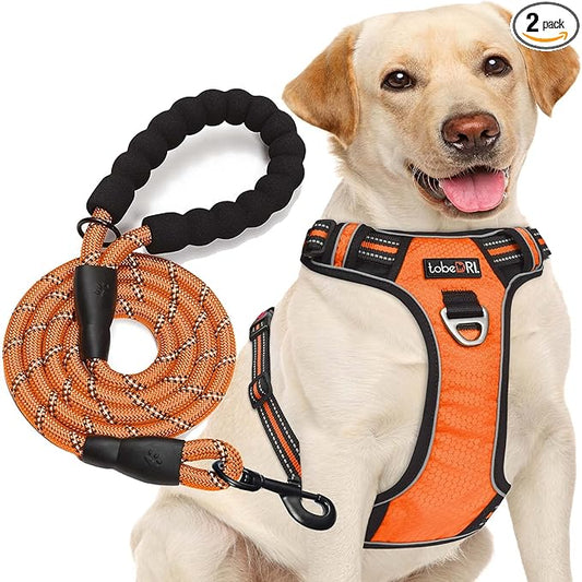 tobeDRI No Pull Dog Harness Adjustable Reflective Oxford Easy Control Medium by tobeDRI