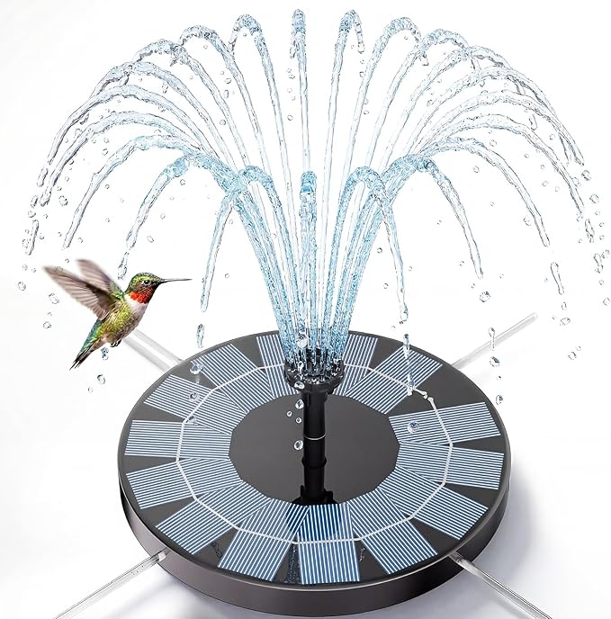 AISITIN 2.5W Solar Bird Bath Fountain Pump, Solar Fountain by AISITIN