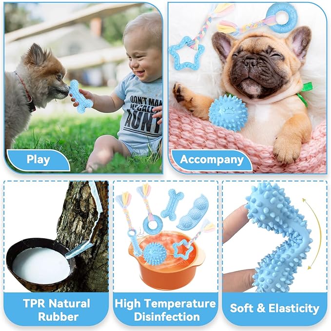Petcare 6 Pack Puppy Chew Toys - Image 4