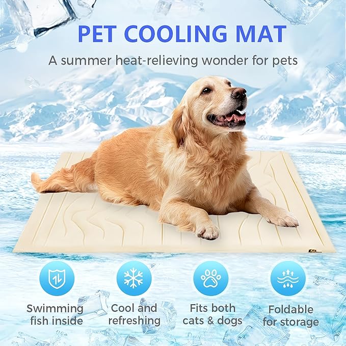 Kobolaf Dog Cooling Mat Portable Dog Cool Bed - Image 4