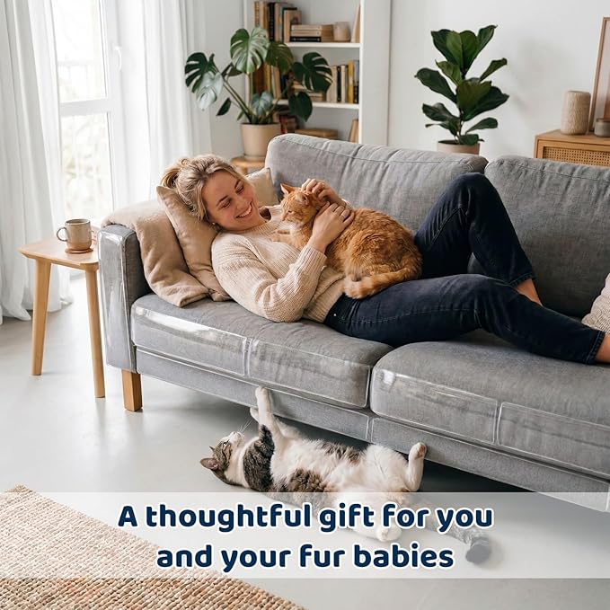 12PCS Symmu Anti Cat Scratch Furniture Protector, Heavy-Duty No-Residue Couch - Image 8