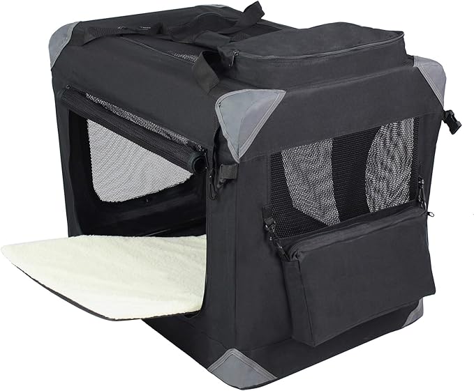 EliteField 3-Door Folding Soft Dog Crate - Image 2