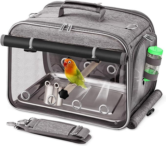 Bird Carrier Airline Approved, Bird Travel Cage by Suertree