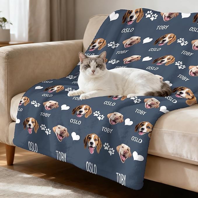 Personalized Pet Blanket with Photo & Name – Custom Dog Blankets - Image 4