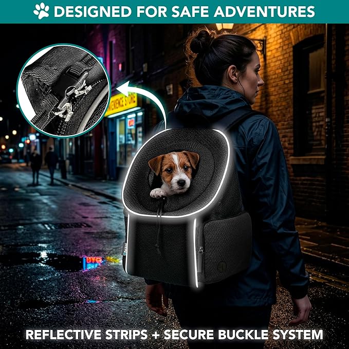 PetAmi Dog Carrier Backpack, Hands Free Front Pet Carrier - Image 6