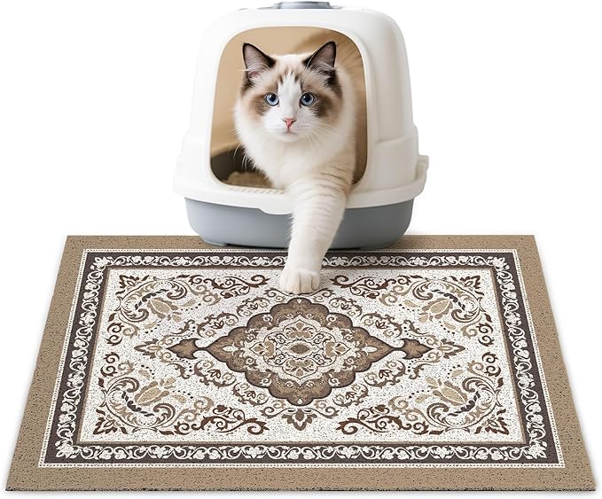 Unicorn Catcher Cat Litter Mat 24" x 15" Non-Slip Litter Box Mat Washable by UnicornCatcher