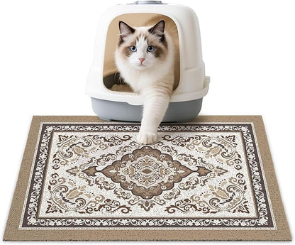 Unicorn Catcher Cat Litter Mat 24" x 15" Non-Slip Litter Box Mat Washable by UnicornCatcher