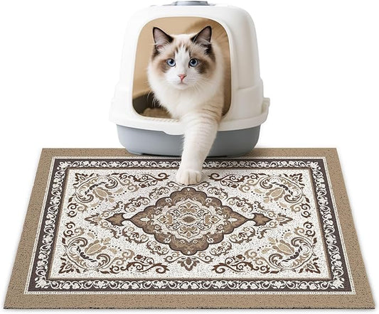 Unicorn Catcher Cat Litter Mat 24" x 15" Non-Slip Litter Box Mat Washable by UnicornCatcher