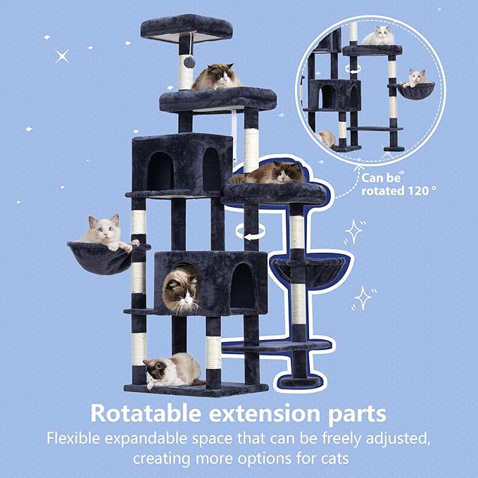 Hey-brother Cat Tree Tower, Scratching Posts - Image 2