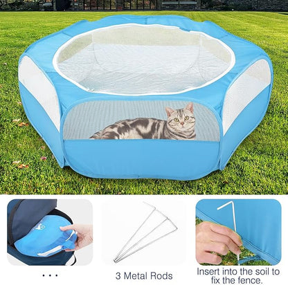 Pawaboo Small Animals Playpen, Waterproof Small Pet Cage Tent - Image 5
