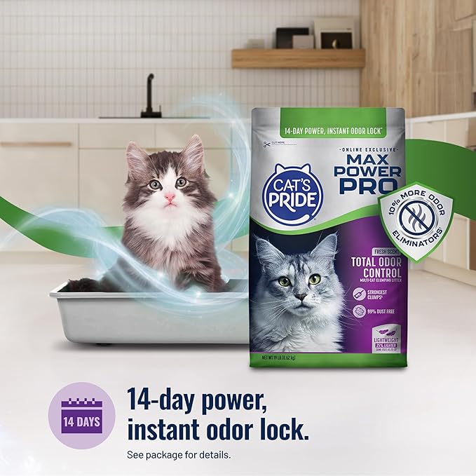 Cat's Pride Max Power Pro Lightweight Cat Litter, Fresh Scent - Image 5