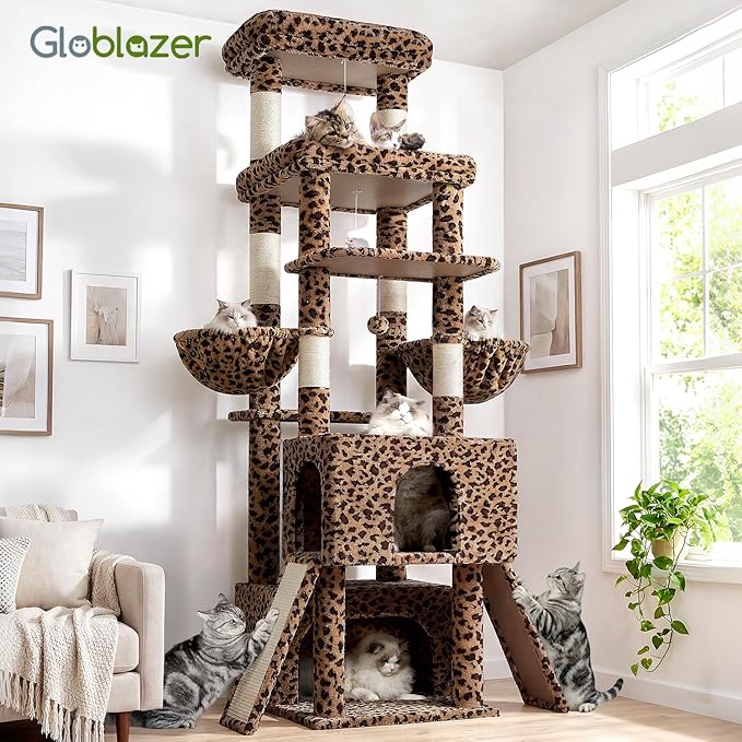 Globlazer Heavy Duty Cat Tree 78 inch Sturdy Cat Tower - Image 7
