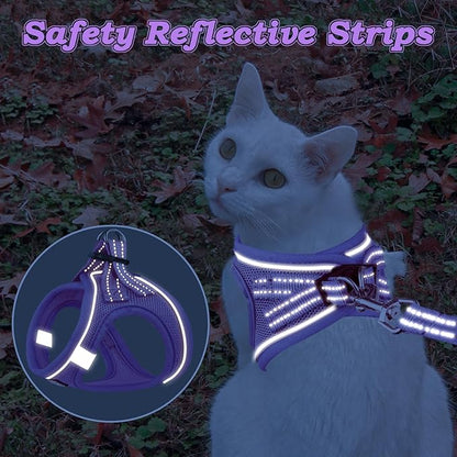Cat Harness and Leash for Walking Escape Proof, Adjustable Kitten Vest Harness - Image 5