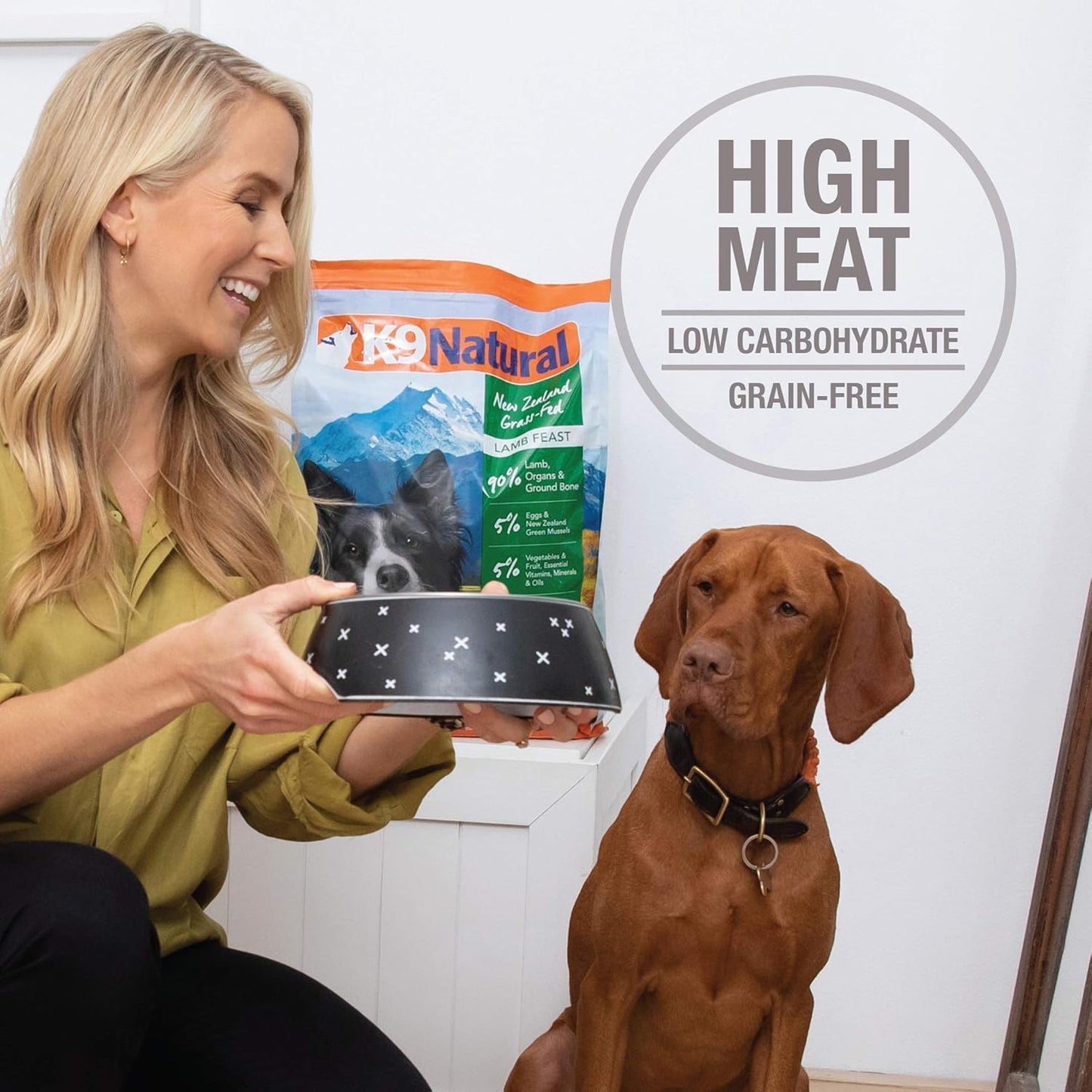 K9 Natural - Grain Free Freeze Dried Dog Food - Lamb, 8lb