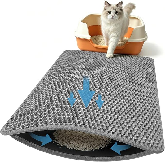 Double Layer Honeycomb Ultra Soft Cat Litter Mat by Xuanyaente