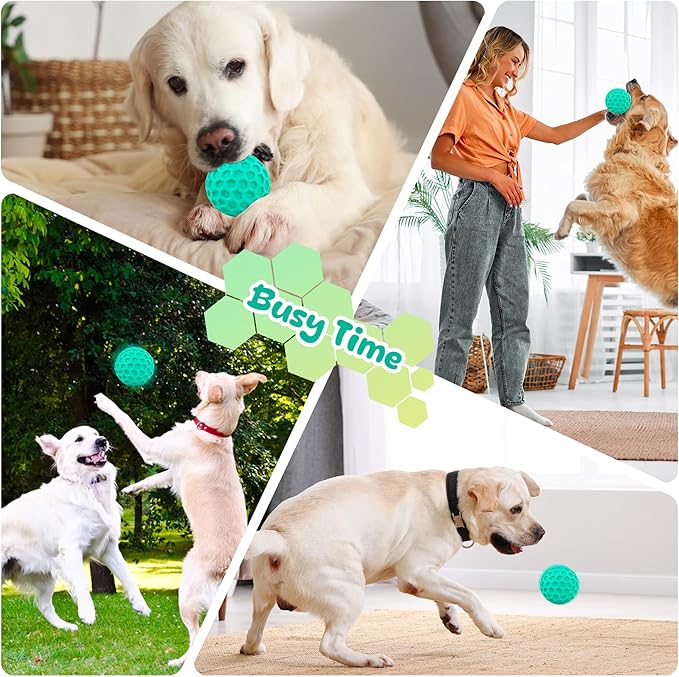 Squeaky Dog Toys for Aggressive Chewers, Indestructible Dog Balls for - Image 6