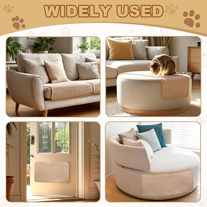 Cat Scratching Mat Sisal, Sisal Fabric Large Pet Scratching Pad - Image 7