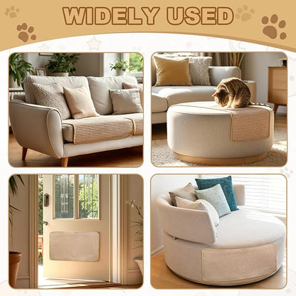 Cat Scratching Mat Sisal, Sisal Fabric Large Pet Scratching Pad - Image 7