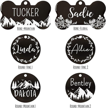 UltraJoys Stainless Steel Pet ID Tag Dog Name Tags Personalized Front and Back - Image 4