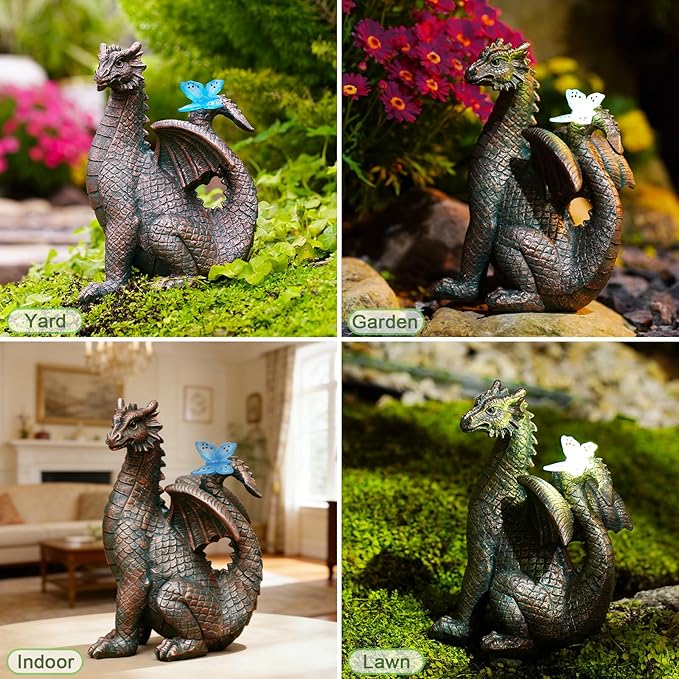 Nacome Solar Dragon Outdoor Statues - Image 6