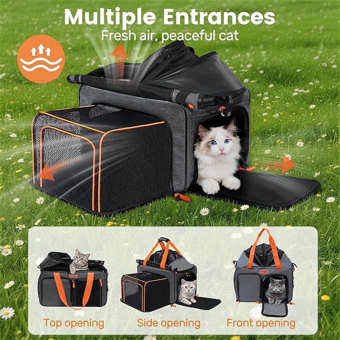 Cat Carrier Soft Sided Airline Approved - Image 9