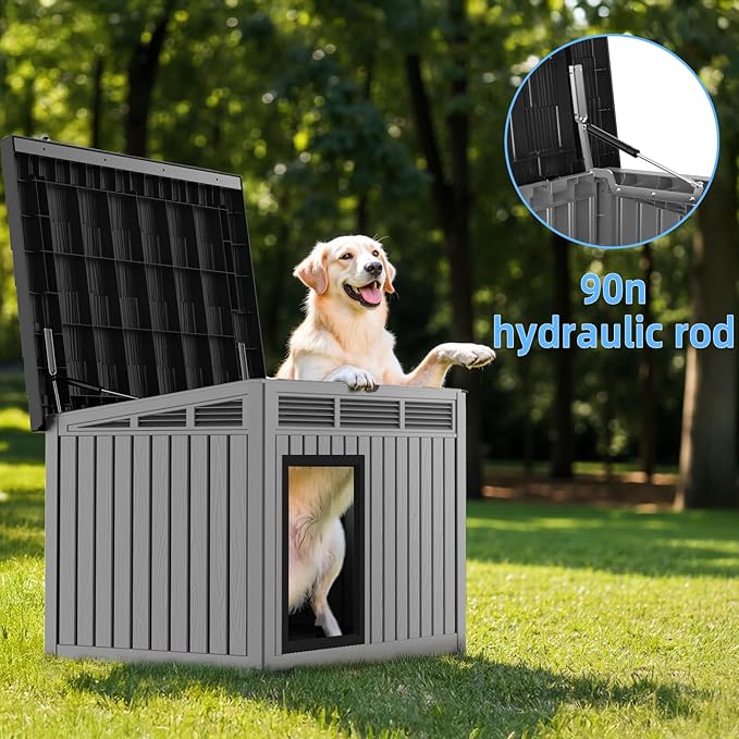 VIXZEN Dog House Indoor Outdoor, Waterproof Dog House - Image 6