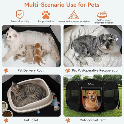 Siedihit Dog Playpen, Large Puppy Pet Playpen, Dog Crate Tent Cage - Image 4