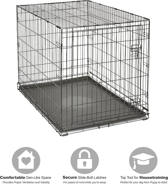 Midwest Homes for Pets 42-Inch New World Crate for Large Breeds, 71-90 lbs - Image 3