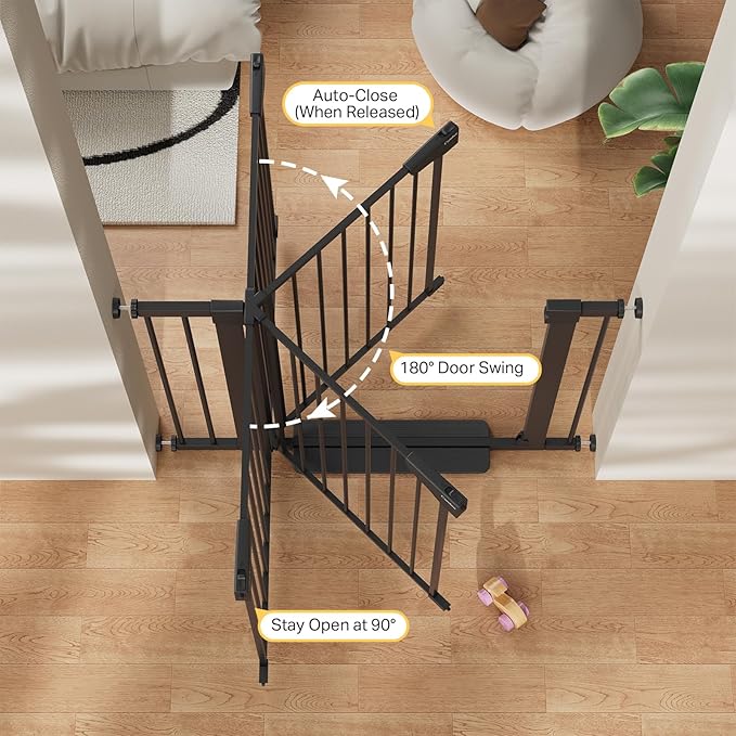 Cumbor 29.7-40.6" Baby Gate for Stairs, Mom's Choice Awards Winner-Dog Gate for - Image 5