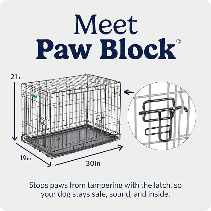 MidWest Homes for Pets 30-Inch iCrate for Medium Breeds, 21-40 lbs, Double Door - Image 4