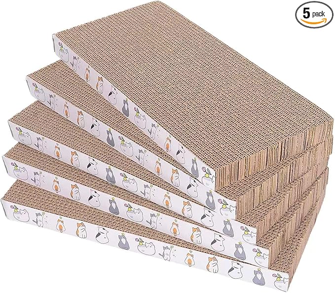 5 Packs cat Scratcher Toys Reversible Scratching Post Board by Engelalike