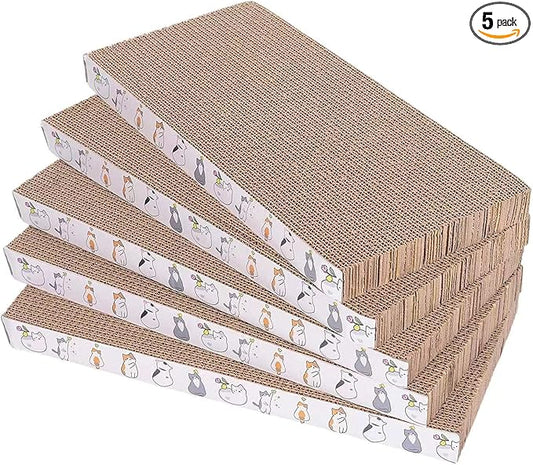 5 Packs cat Scratcher Toys Reversible Scratching Post Board by Engelalike