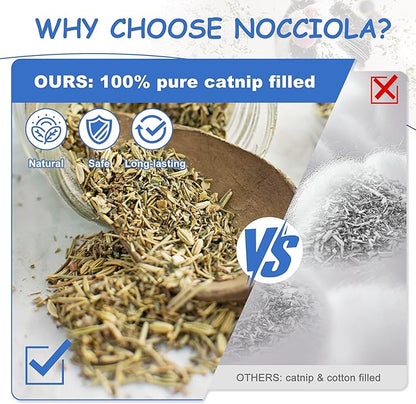 Nocciola 3 Pack Catnip Toys for Cats, Funny Cat Toys Filled - Image 2