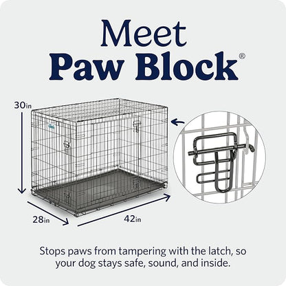 MidWest Homes for Pets 42-Inch iCrate for Large Breeds, 71-90 lbs, Double Door - Image 4