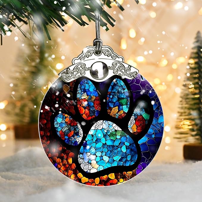 Stained Glass Christmas Ornaments, Jocidea Pet Ornaments - Image 5